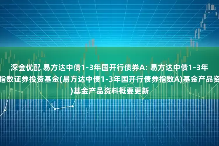 深金优配 易方达中债1-3年国开行债券A: 易方达中债1-3年国开行债券指数证券投资基金(易方达中债1-3年国开行债券指数A)基金产品资料概要更新