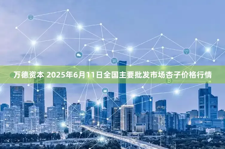 万德资本 2025年6月11日全国主要批发市场杏子价格行情